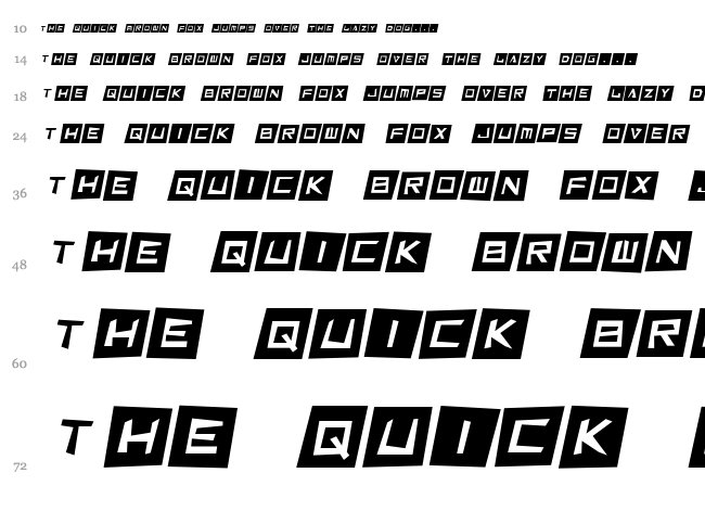 Cut It Out font waterfall